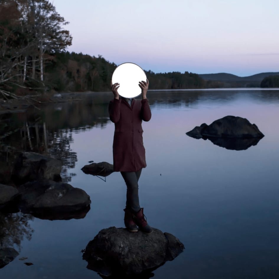 Cig Harvey, Sadie & the Moon, Lake Megunticook, Maine, 2013