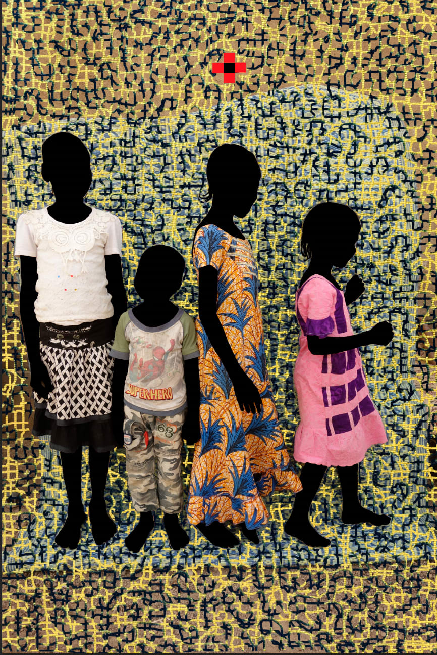 Saïdou Dicko, La natte volante, T Jaune/noir, 2020-2021