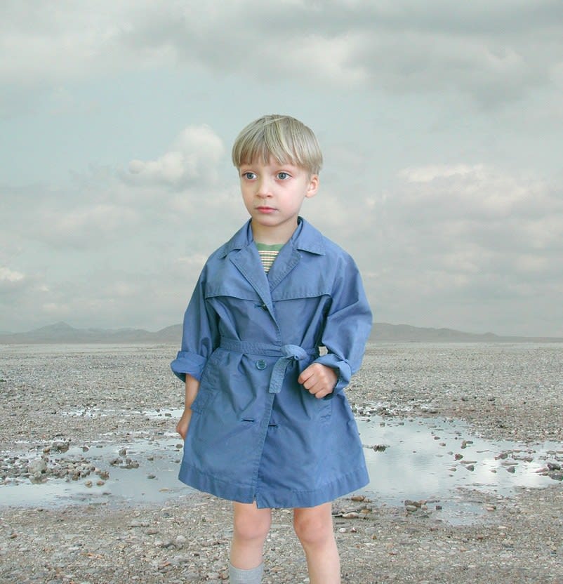 Loretta Lux, Boy in blue raincoat 2, 2001