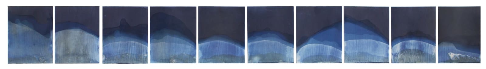 Meghann Riepenhoff, Muybridge Tides #09 (Rapidly Submerged Paper, Chattahoochee River, GA, 08.28.17), 2017