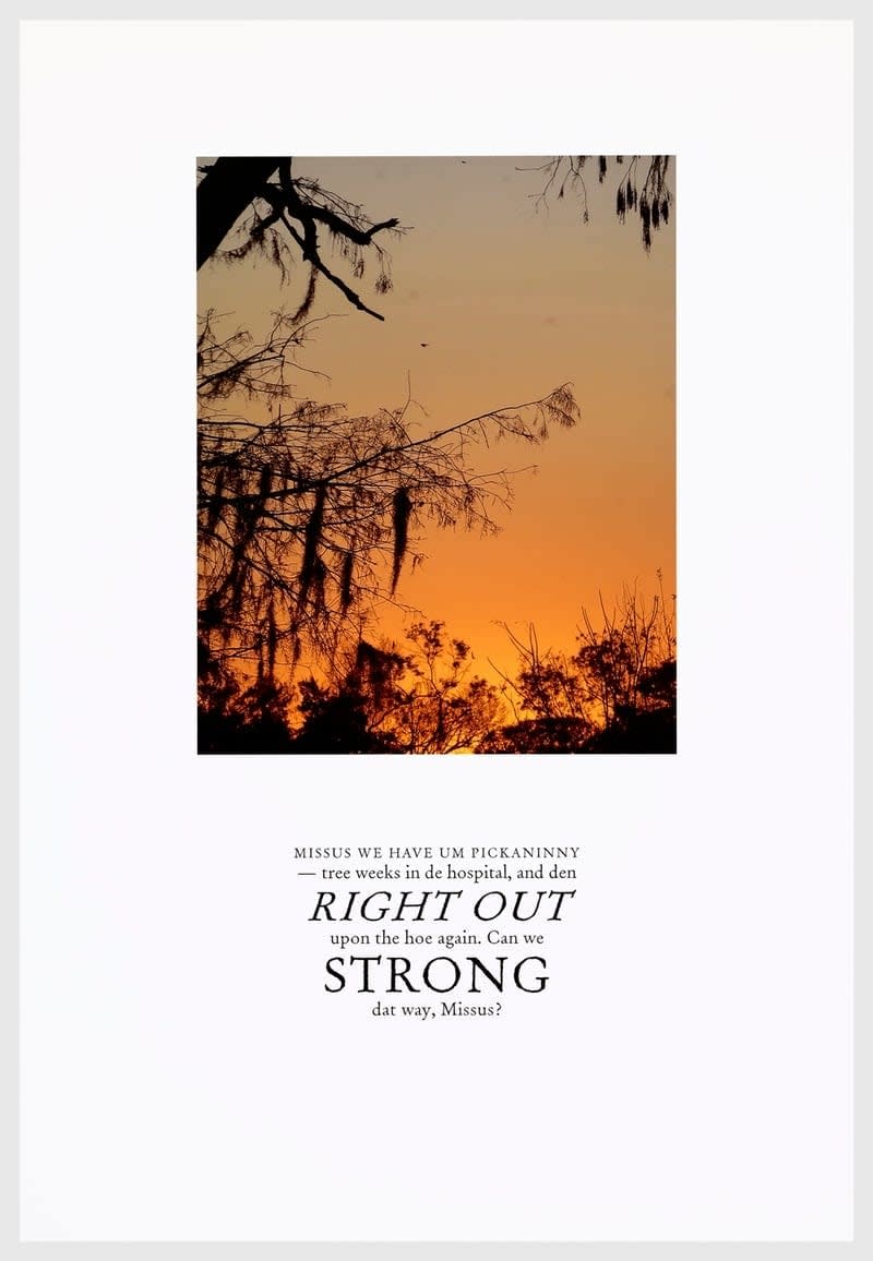 Keris Salmon, Strong, from the portfolio, "We Have Made These Lands What They Are: The Architecture of Slavery", 2016