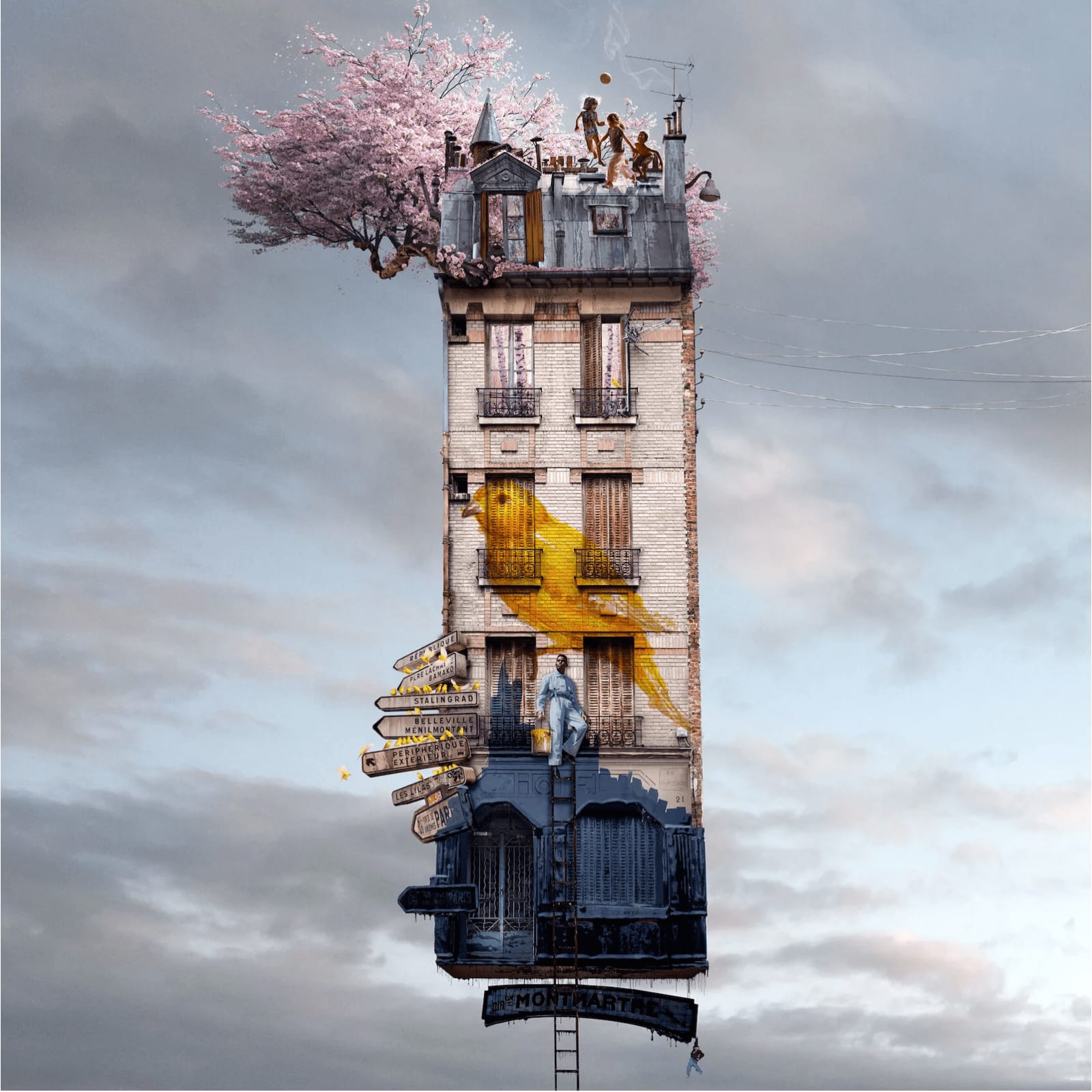 Laurent Chéhère, Three Samurai, 2023