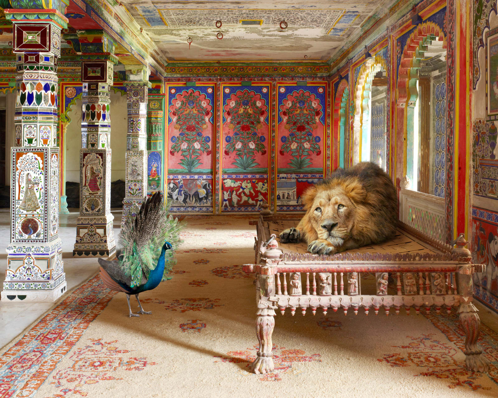 Karen Knorr, The Lovesick Prince, Aam Has, Junha Mahal, Dungarpur Palace, 2013