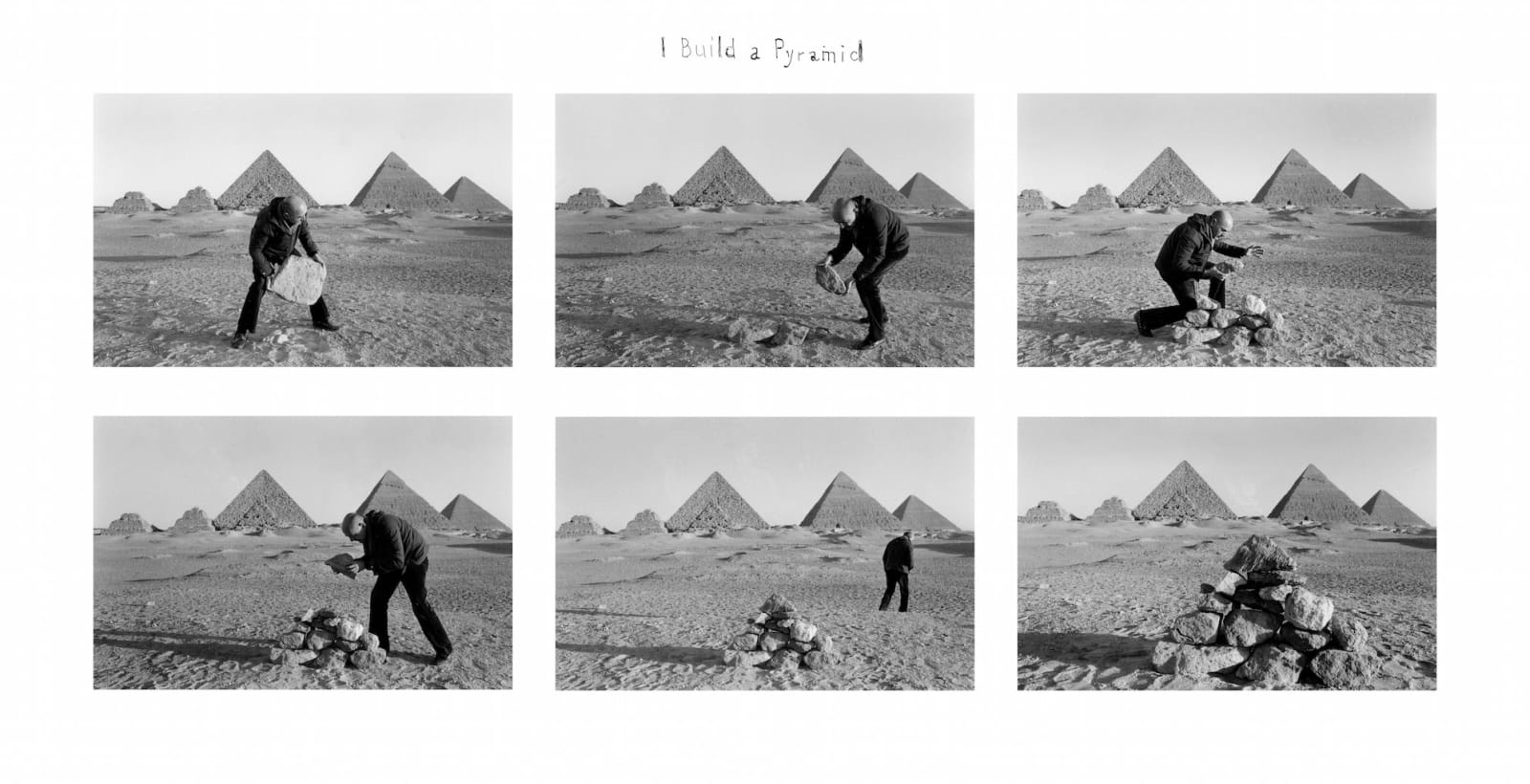 Duane Michals, I Build a Pyramid, 1978