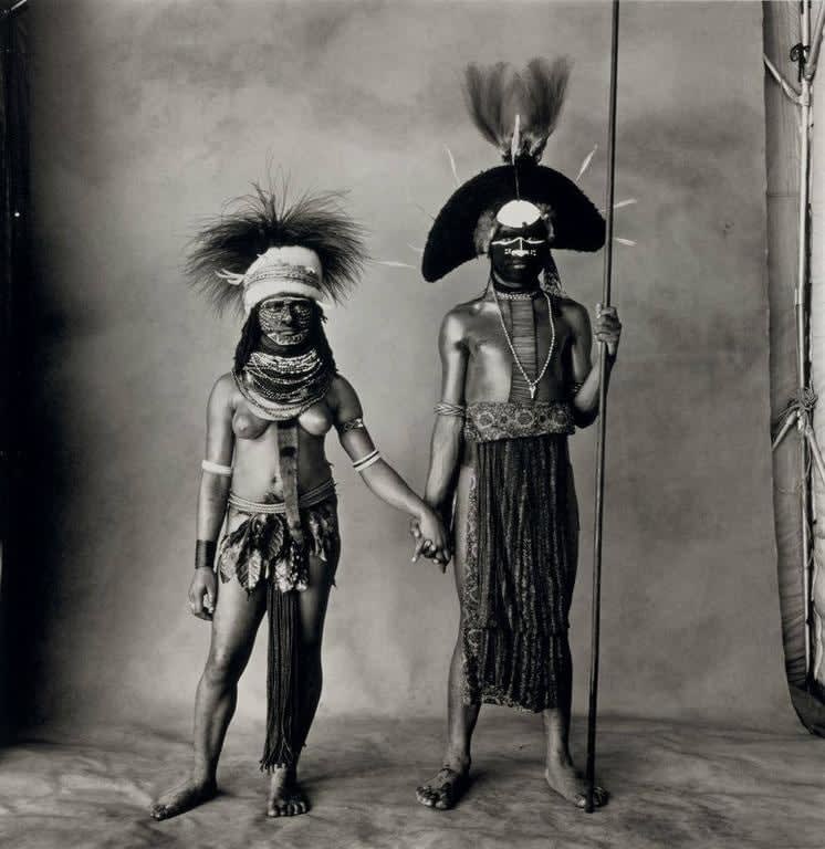 Irving Penn, Young Enga Couple, New Guinea, 1970