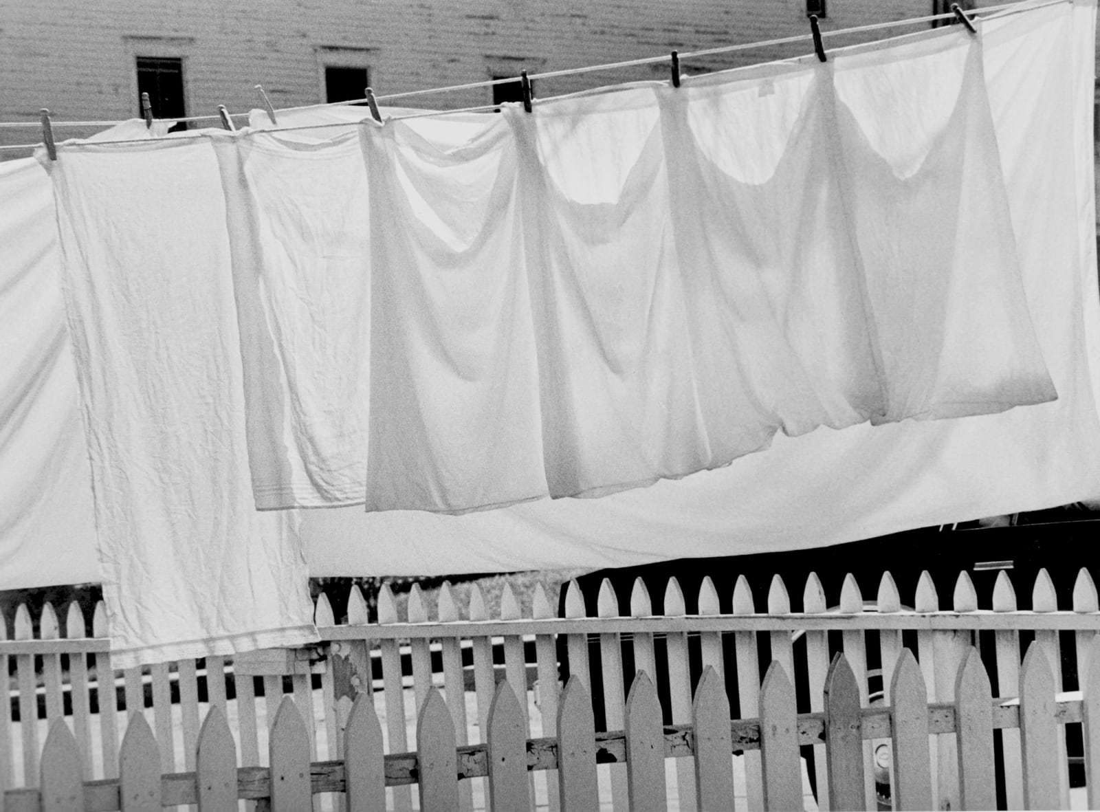 Rae Russel, Block Island Laundry and Fence, 1978