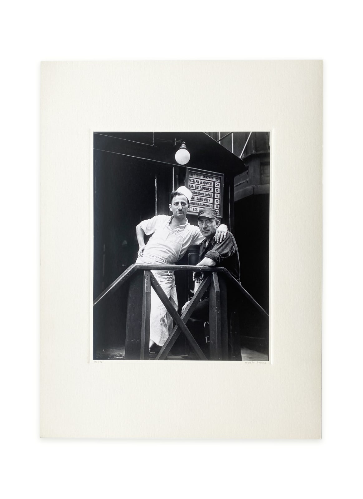 Walker Evans, Lunchroom Buddies, New York City, 1931, From the Full Walker Evans: Selected Photographs Portfolio, 1974