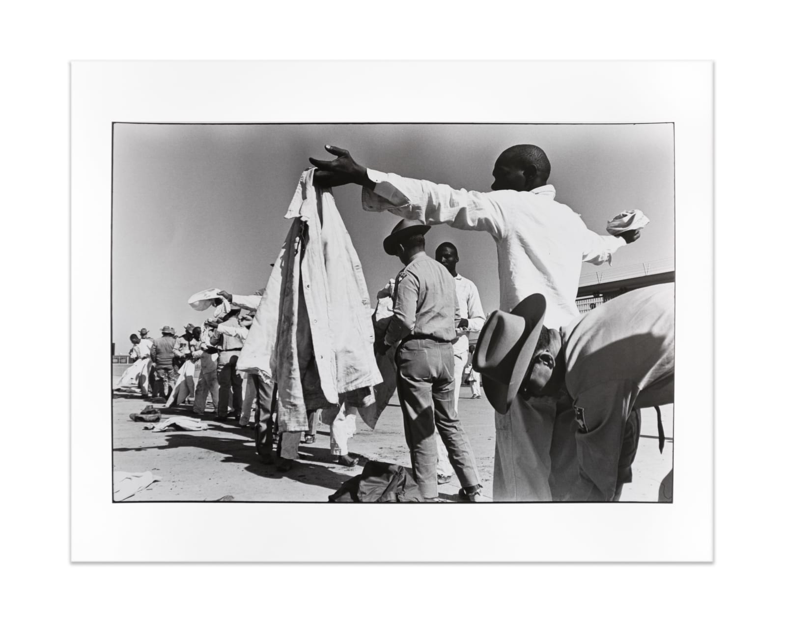 Danny Lyon, Prison Series (Prisoners being Searched), 1968