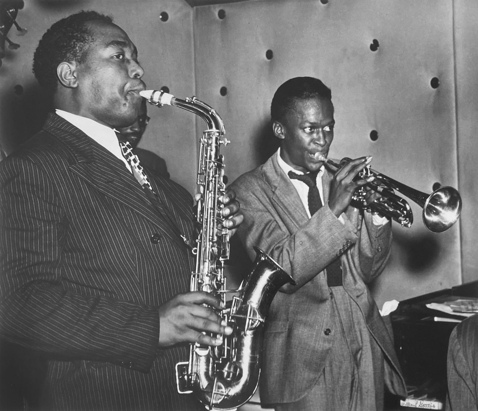 William Gottlieb, Charlie Parker and Miles Davis, 1948