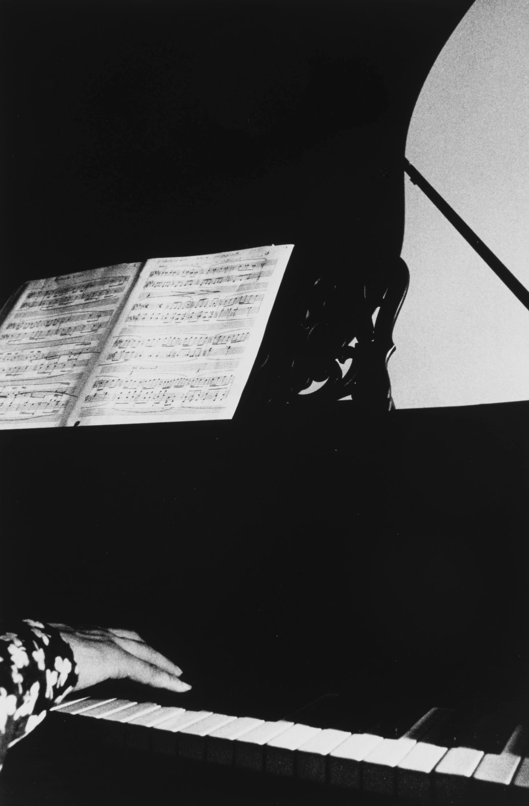 Ralph Gibson, Hand/Piano, 1973