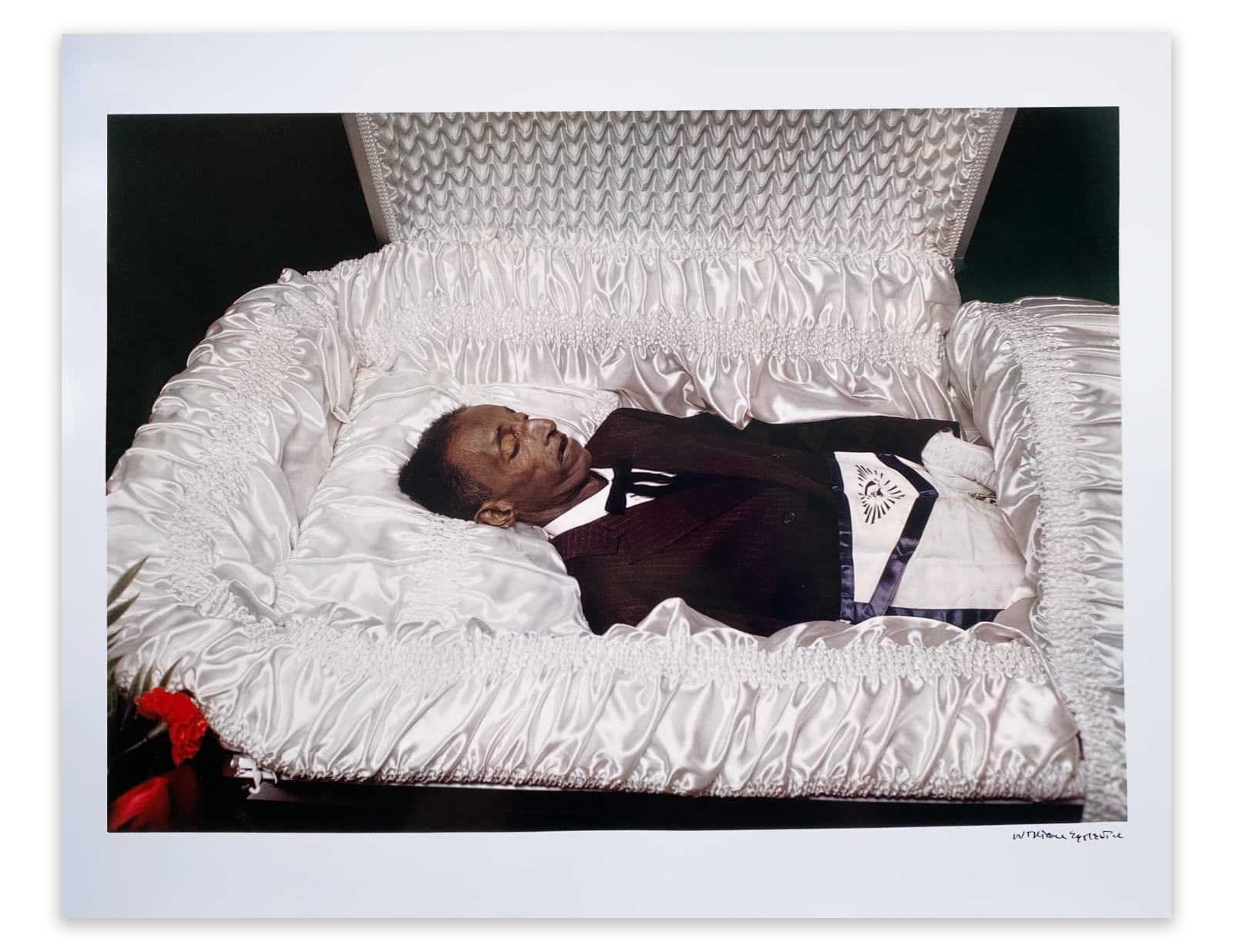 William Eggleston, Untitled from Portfolio 10.D.70.V1 (open casket), 1972