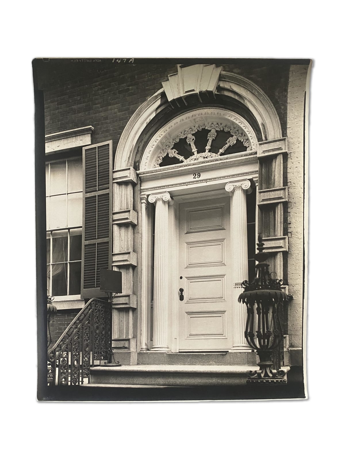 Berenice Abbott, LOWER EAST SIDE: Doorway: Treadwell House, 29 East 4th Street, Manhattan, September 1, 1937