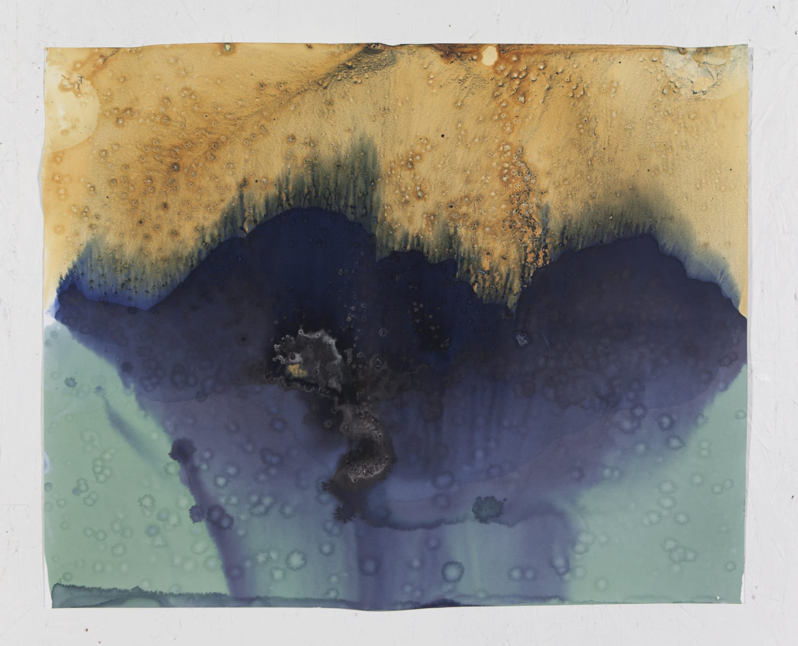 Meghann Riepenhoff, Littoral Drift #553 (Bainbridge Island, WA 06.02.17, Two Waves, Poured Over Rocks), 2017