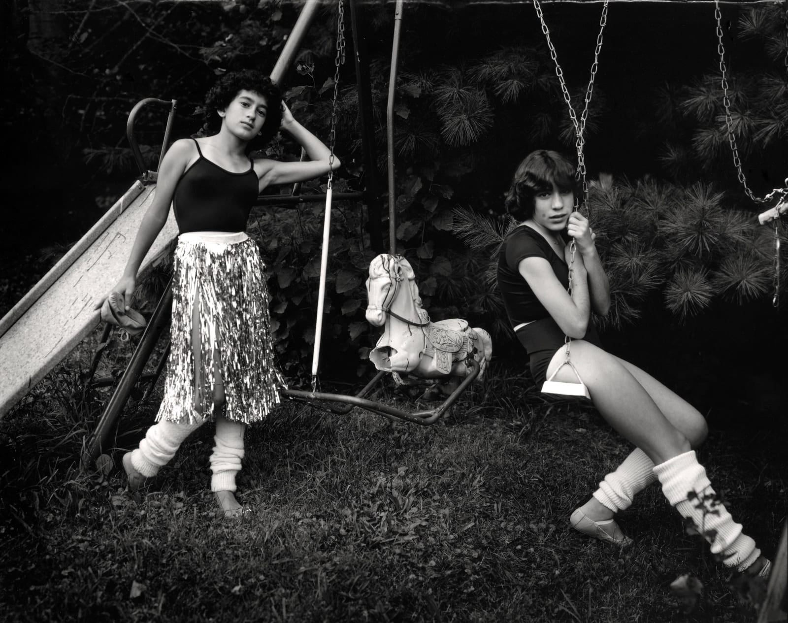 Sally Mann, Debbie and Becky on Swing Set (At Twelve), 1983-1985