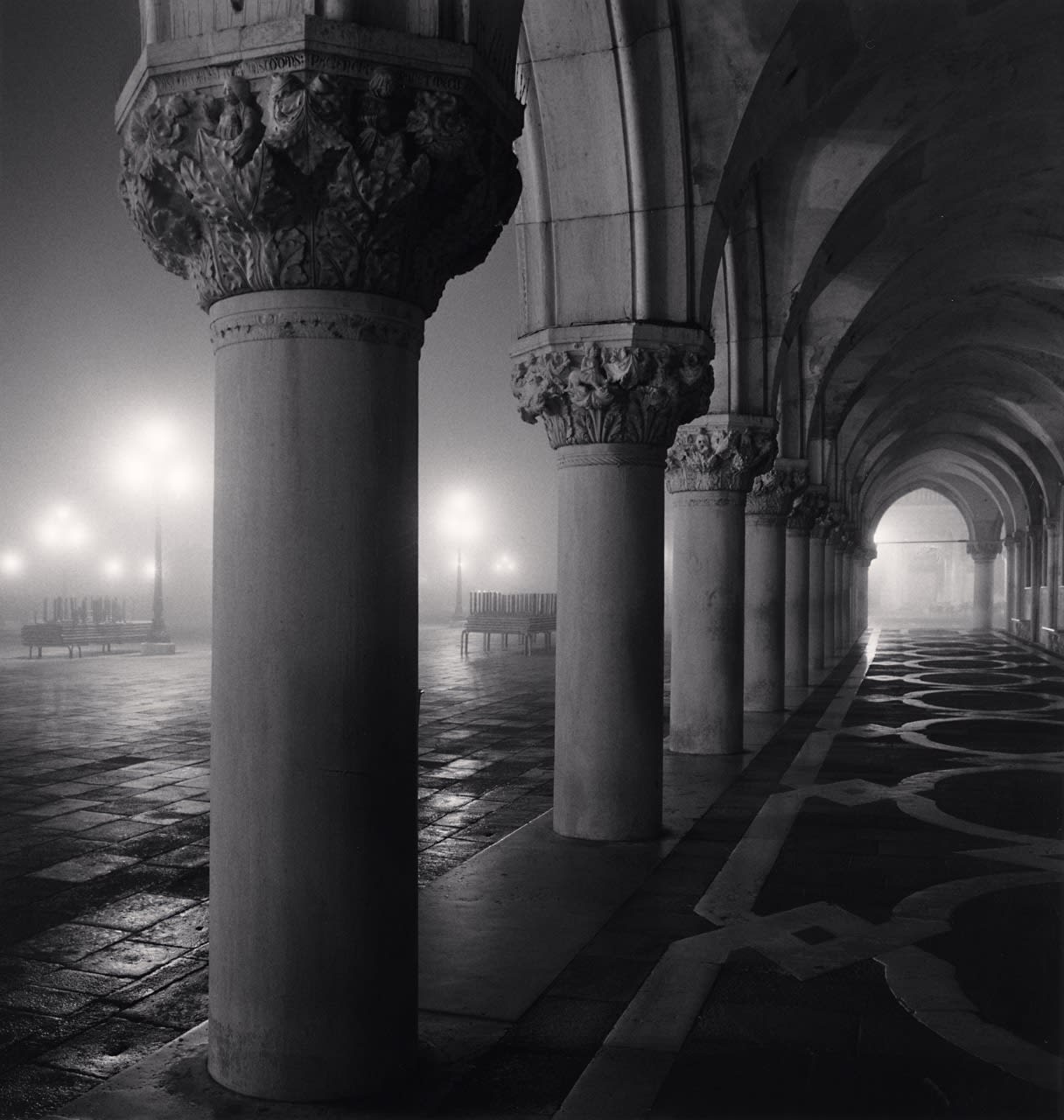 Michael Kenna, Night Columns, Venice, Italy, 2022