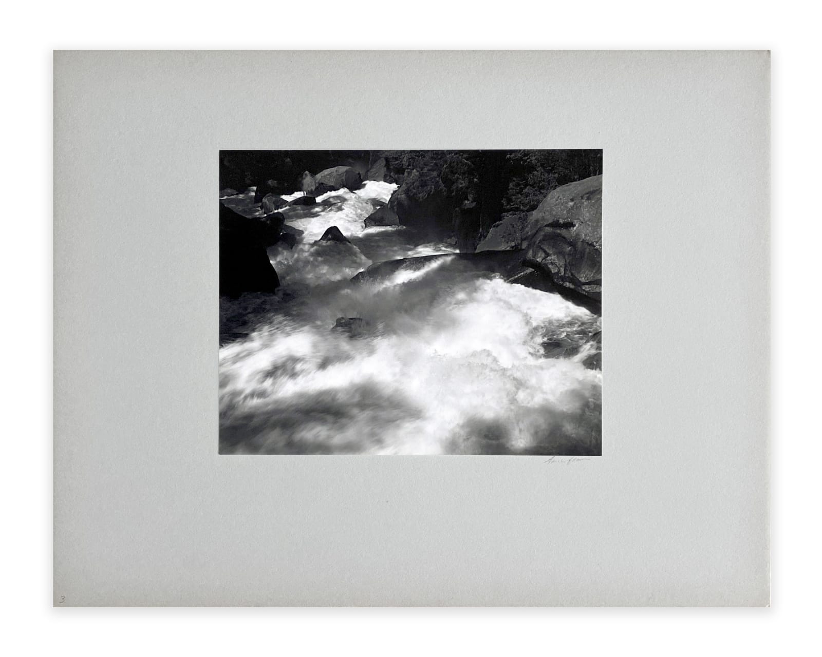 Ansel Adams, Rapids Below Vernal Fall, Yosemite Valley, From Portfolio One: Twelve Photographic prints by Ansel Adams, 1948