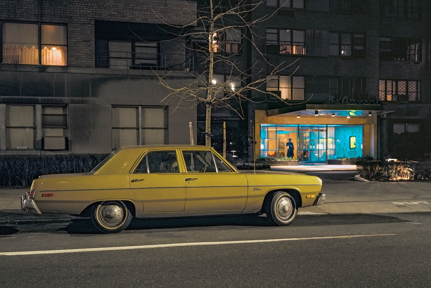 Langdon Clay, Doorman Car, Plymouth Valiant, West Side Meatpacking District, 1976