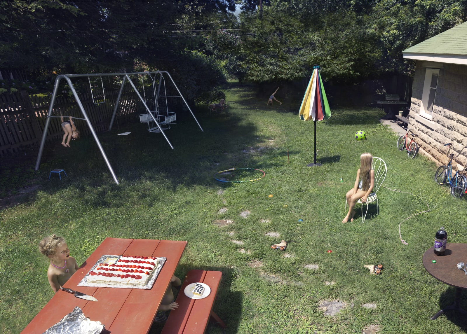 Julie Blackmon, Flag Cake, 2015