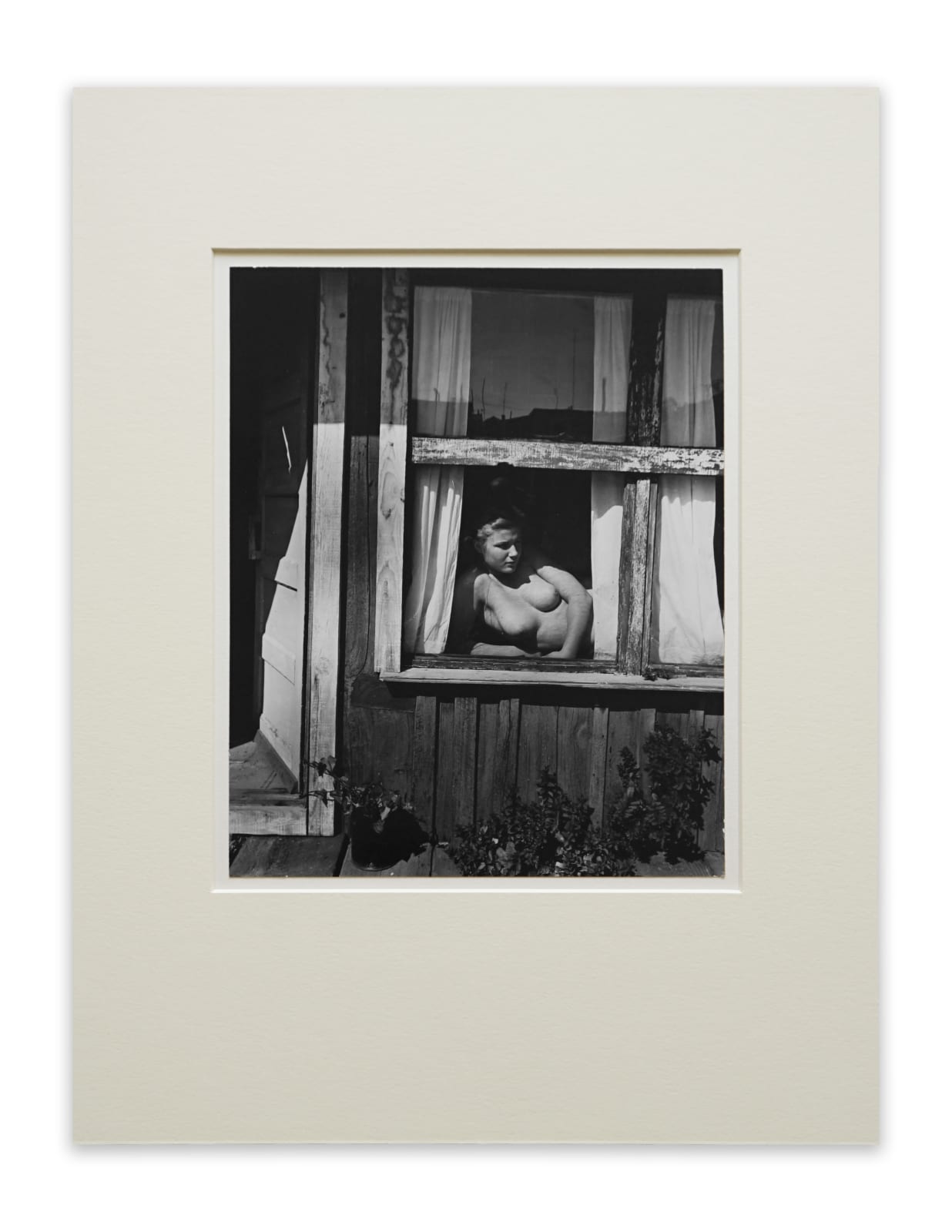 Wynn Bullock, Nude in Window, 1950-55