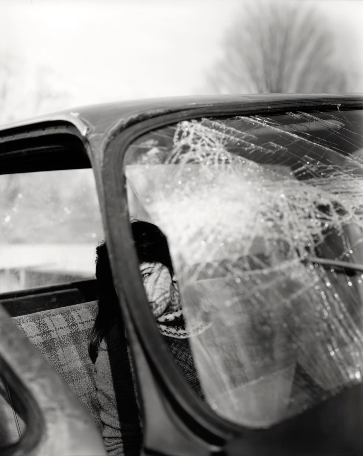 Sally Mann, Katie and the Broken Windshield (At Twelve), 1983-1985