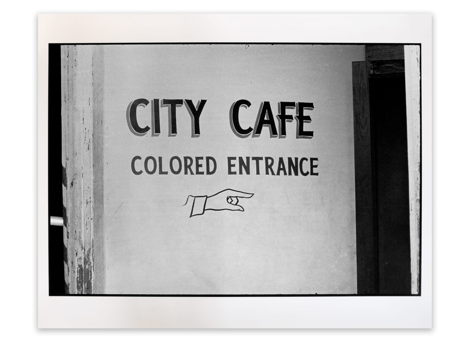 Danny Lyon, Entrance to the City Cafe, 1963