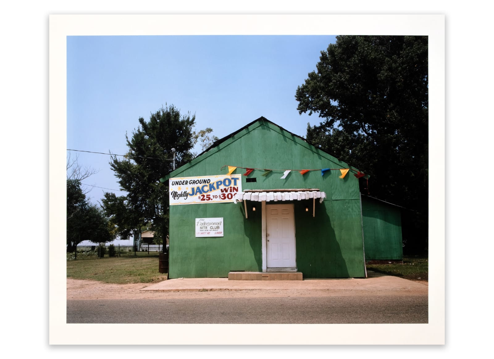William Christenberry, The Underground Nite Club, Greensboro, Alabama, 1986