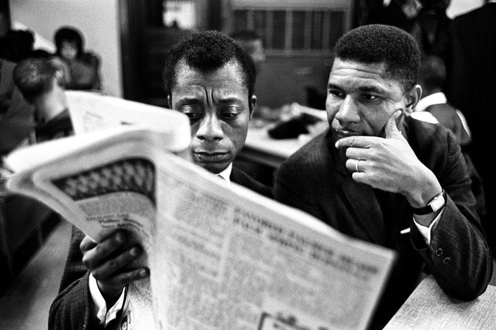 Steve Schapiro, James Baldwin and Medger Evers, Mississippi, 1963
