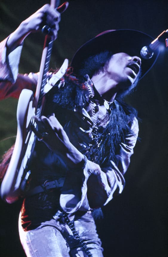 Elliott Landy, Jimi Hendrix, Fillmore East, NYC, 1968
