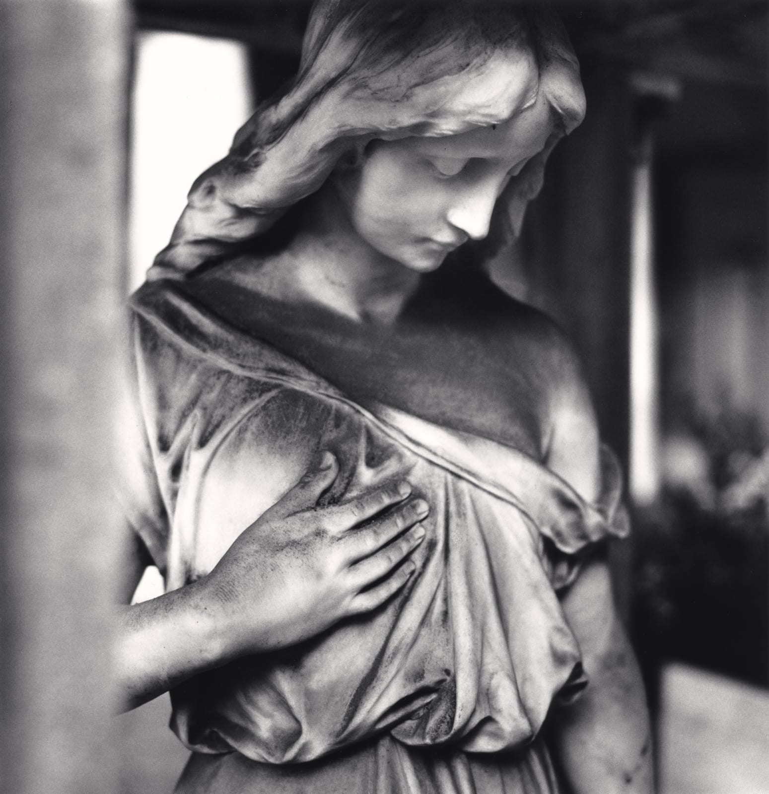 Michael Kenna, Cemetery Statue, Sulmona, Abruzzo, Italy, 2015