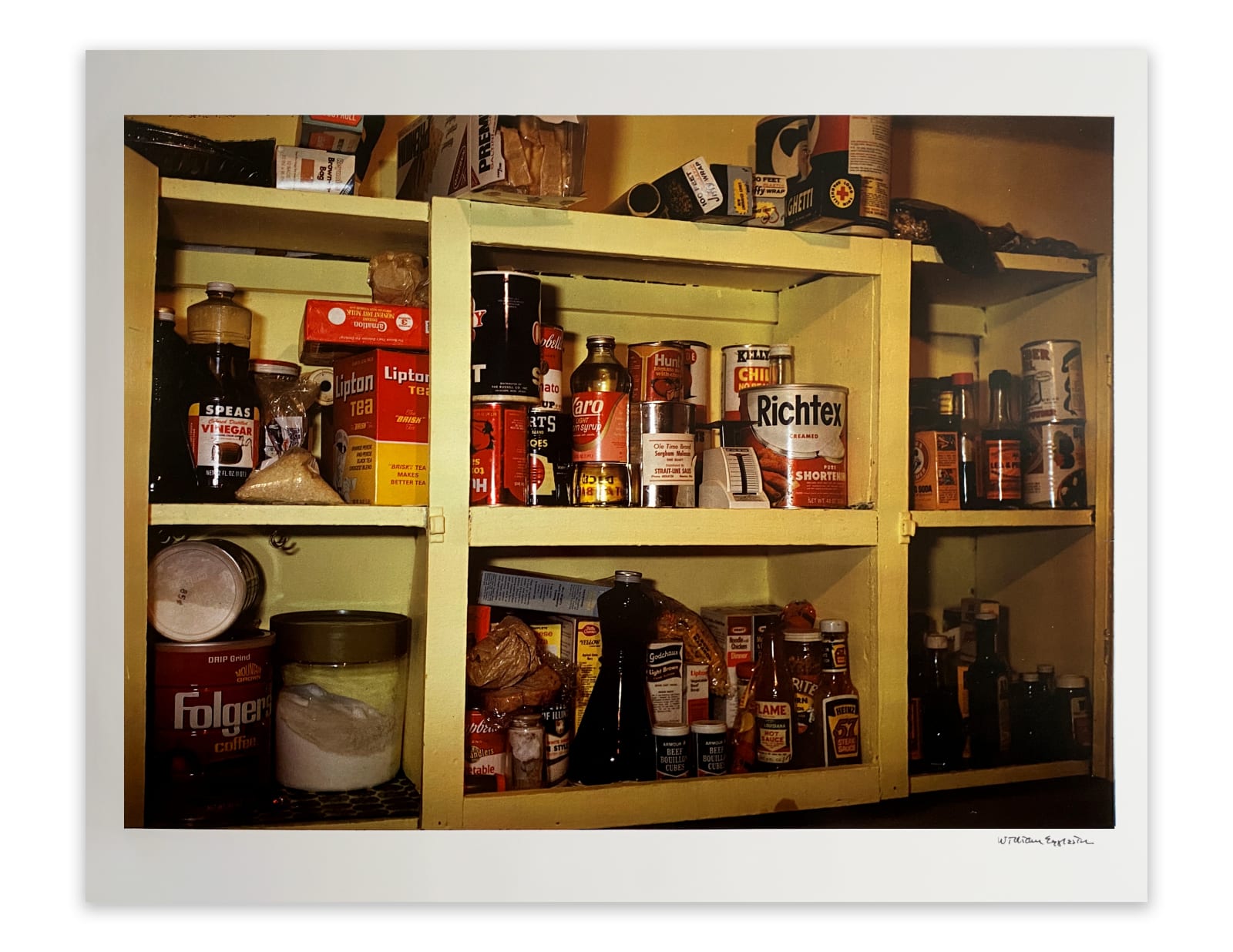 William Eggleston, Untitled from Portfolio 10.D.70.V1 (food on shelves), 1970