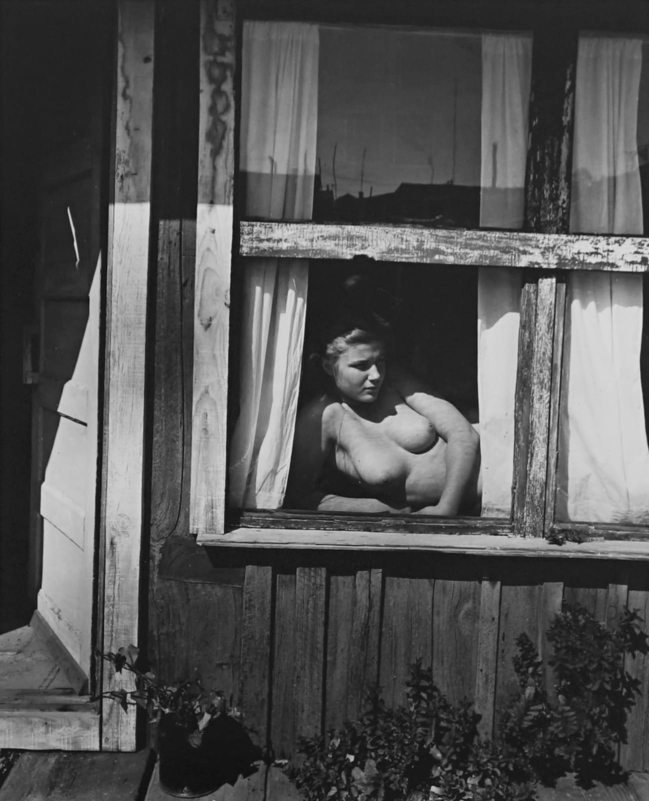 Wynn Bullock, Nude in Window, 1950-55