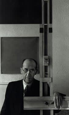 Arnold Newman, Piet Mondrian, NYC, 1942