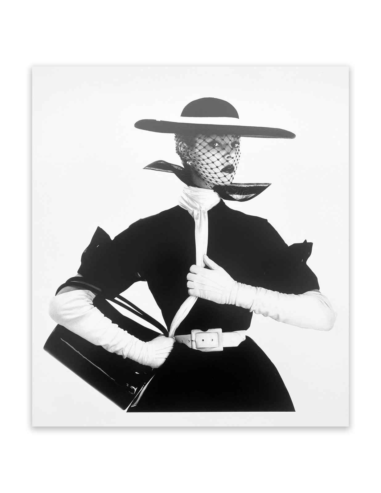 Irving Penn, Black & White Fashion (with Handbag), 1950