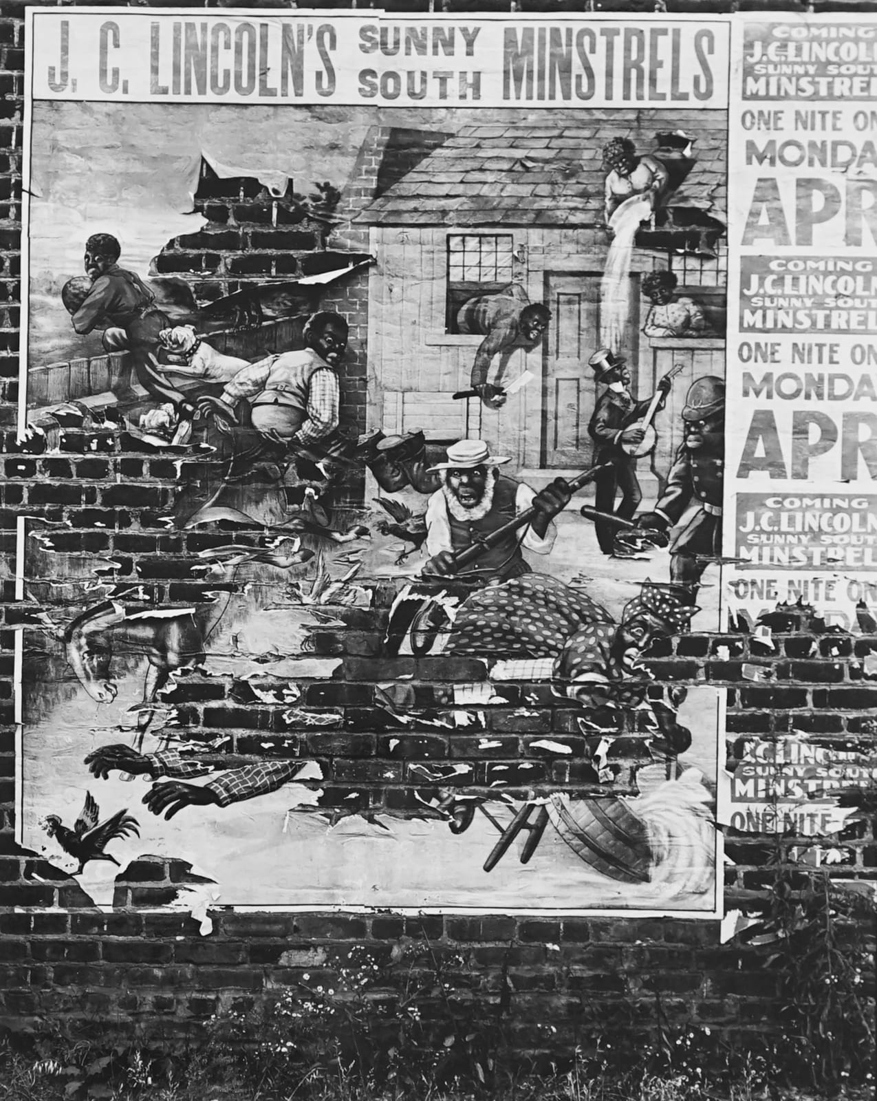 Walker Evans, Minstrel Poster, Alabama, 1936
