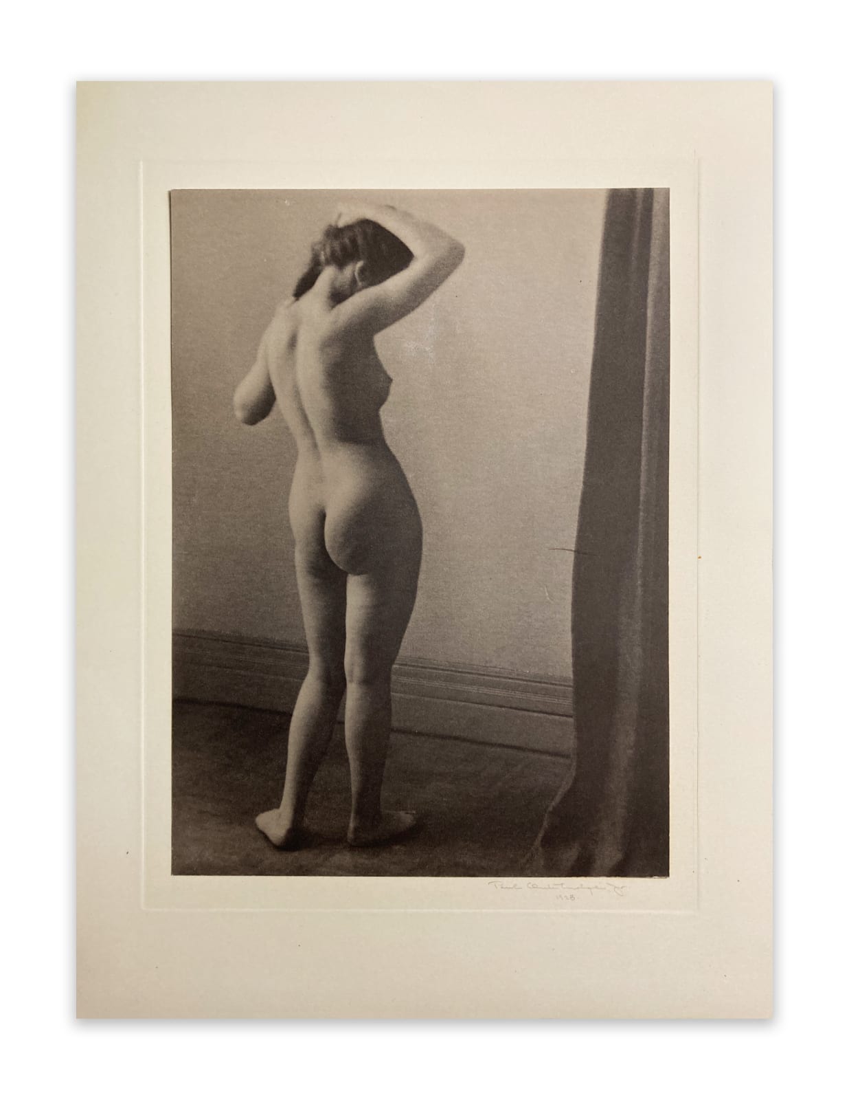 Paul Outerbridge, Jr., Standing Figure (Nude Standing with Drape), 1922