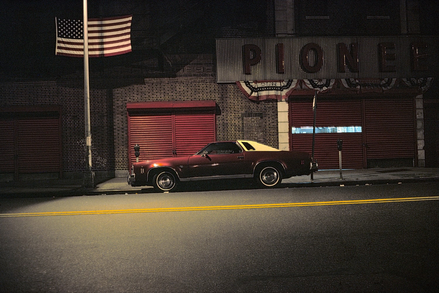 Langdon Clay, Pioneer Flag Car, Grocery Store in the Twenties Off Broadway, 1976