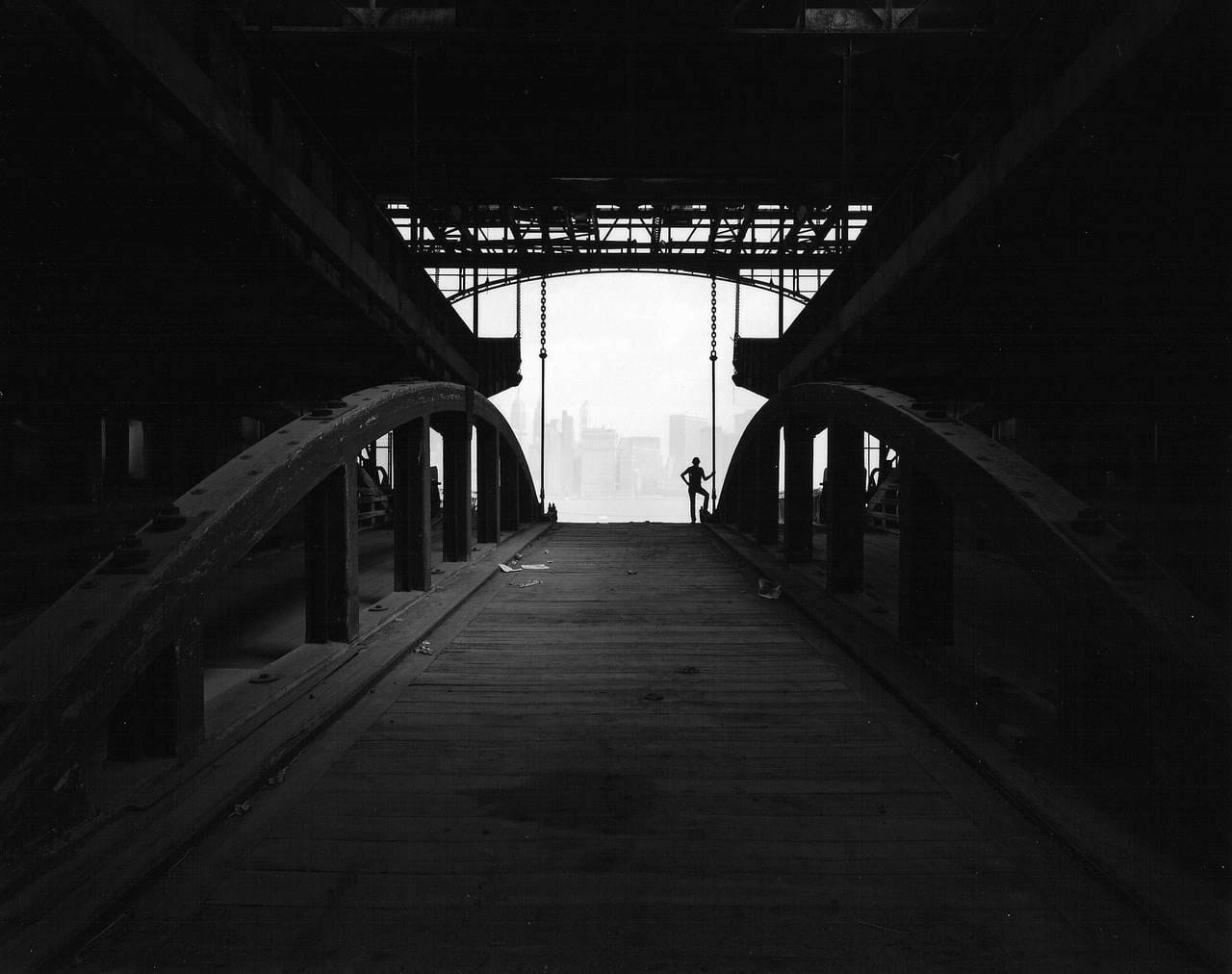 George Tice, Ferry Slip, Jersey City, New Jersey, 1979