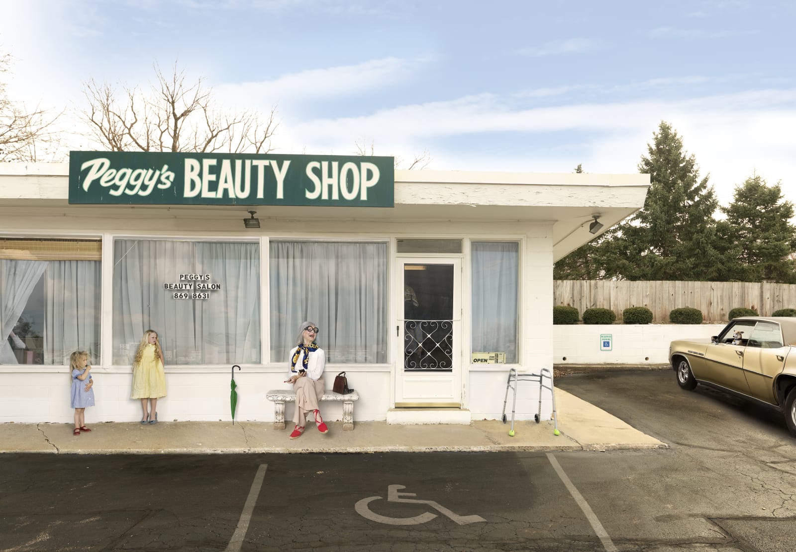 Julie Blackmon, Peggy's Beauty Shop, 2015