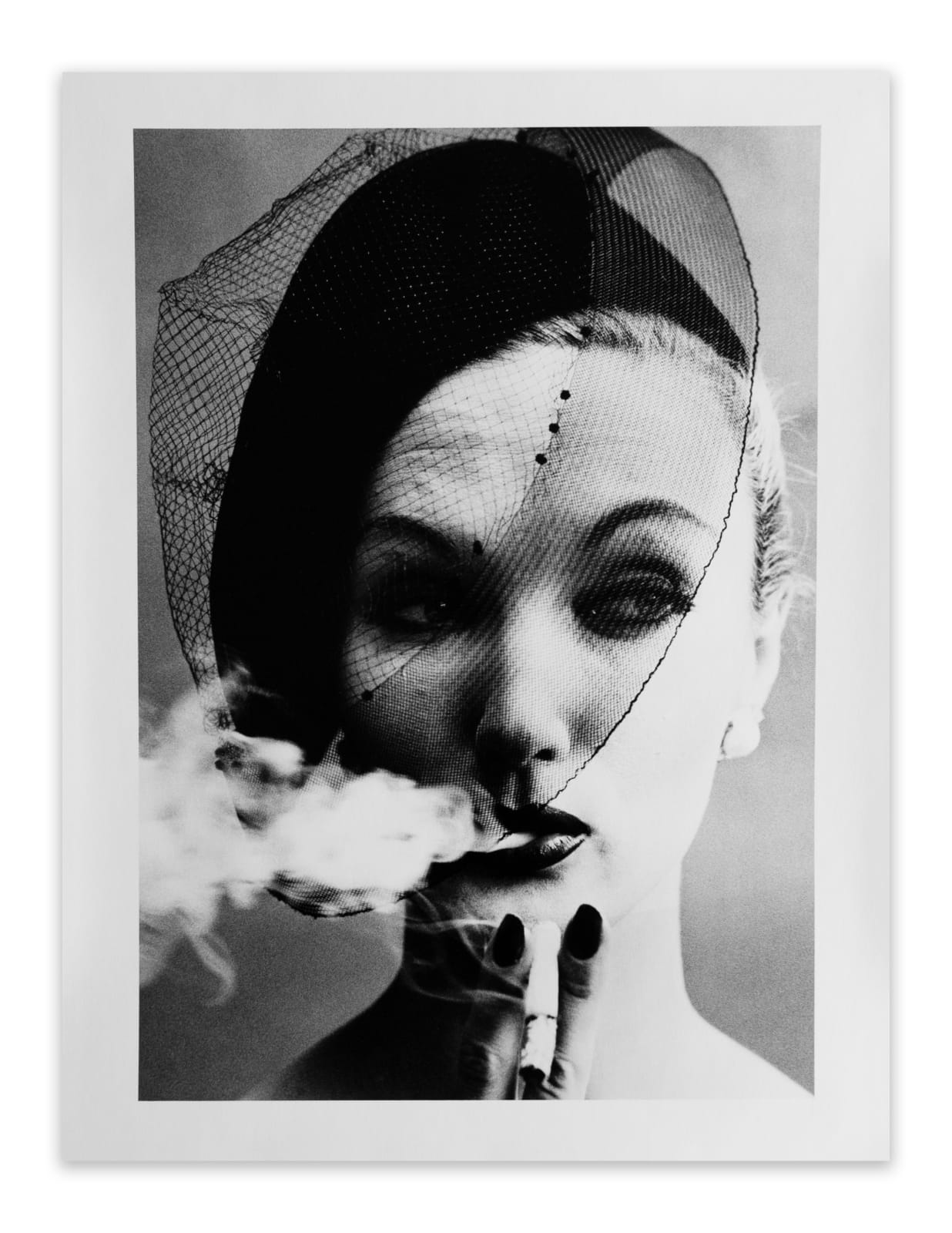 William Klein, Smoke & Veil, Paris (Vogue), 1958