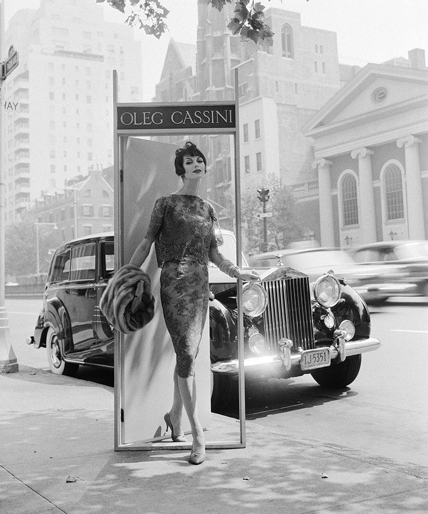 William Helburn, Oleg Cassini, Anne St. Marie, Park Avenue, New York, NY, 1958