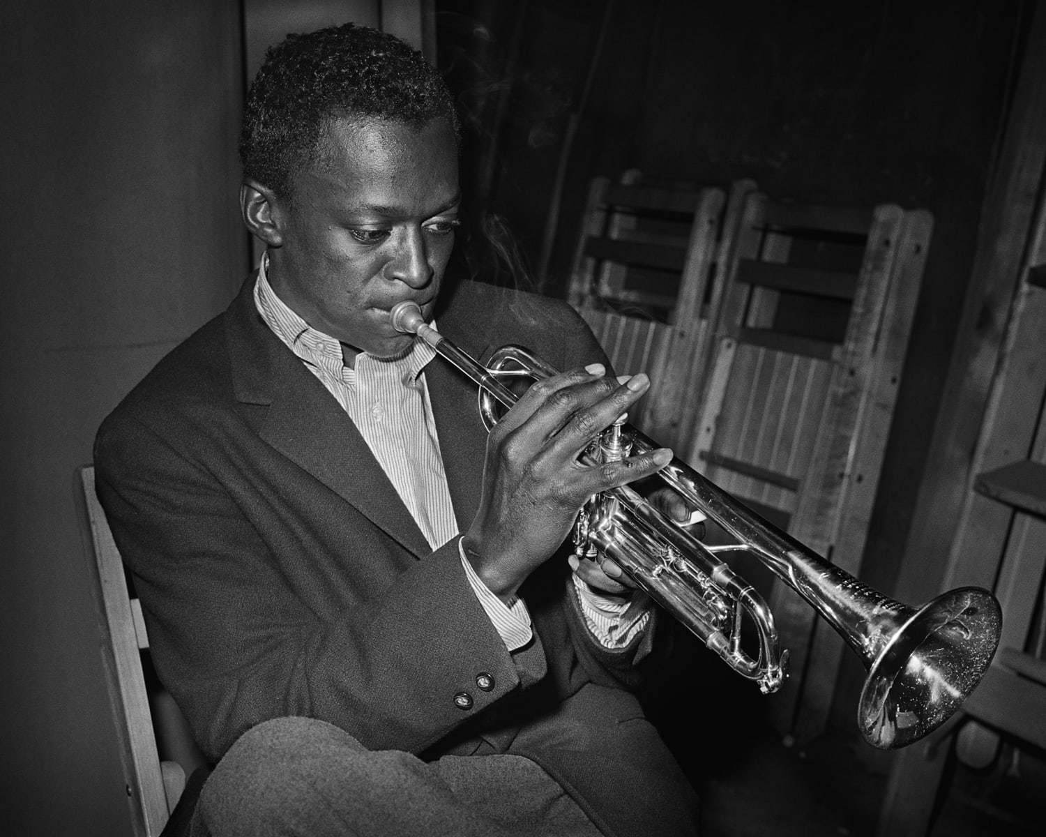 Herman Leonard, Miles Davis, New York City, (MLD08), 1949