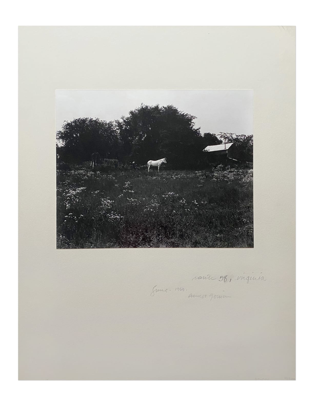 Emmet Gowin, Route 58, Virginia, June, 1965