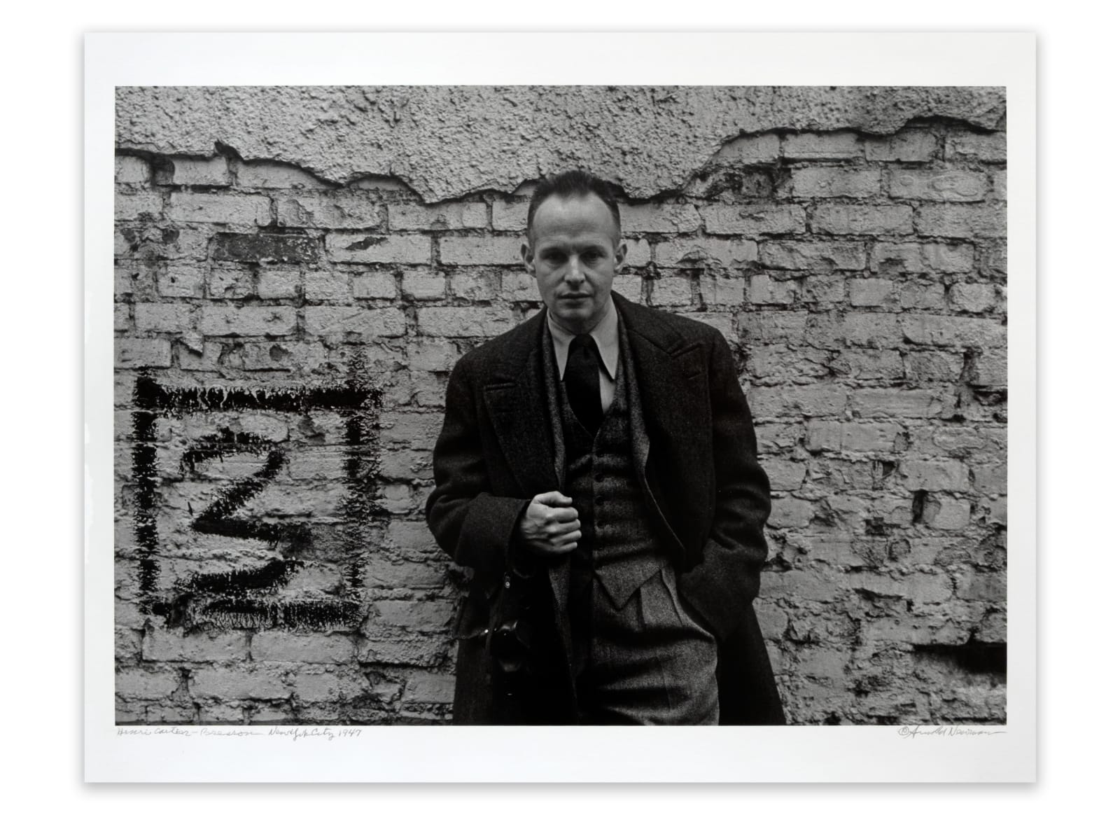 Arnold Newman, Henri Cartier-Bresson, NYC, 1947
