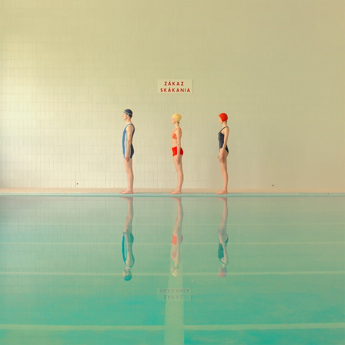 Maria Svarbova, No Diving!, In Swimming Pool, 2014