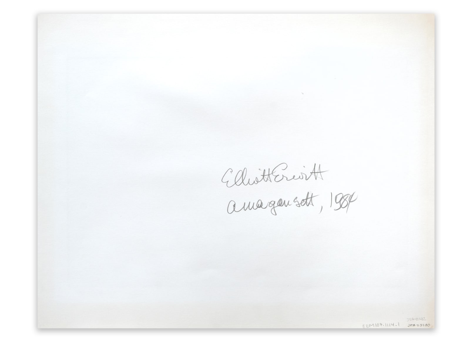 Elliott Erwitt, Amagansett, New York, 1984