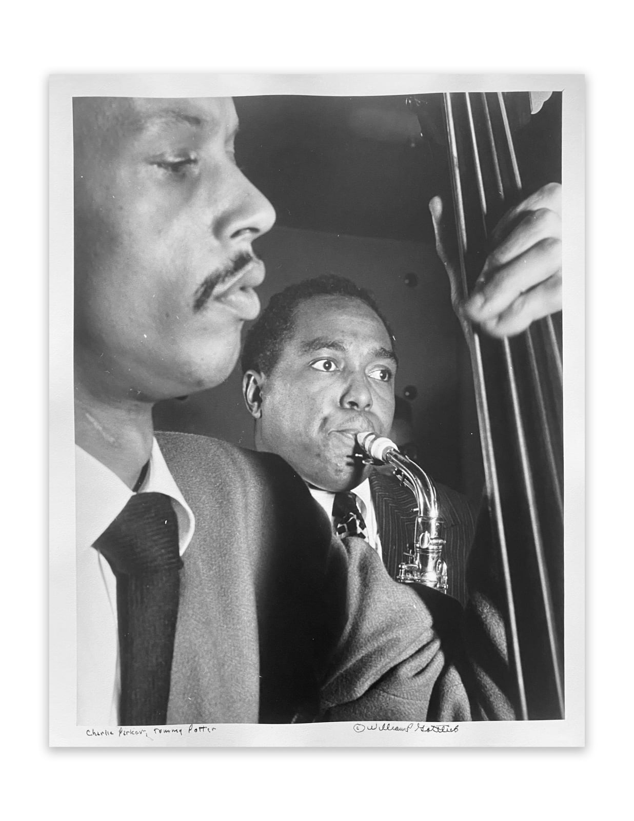 William Gottlieb, Charlie Parker and Tommy Potter, 1947