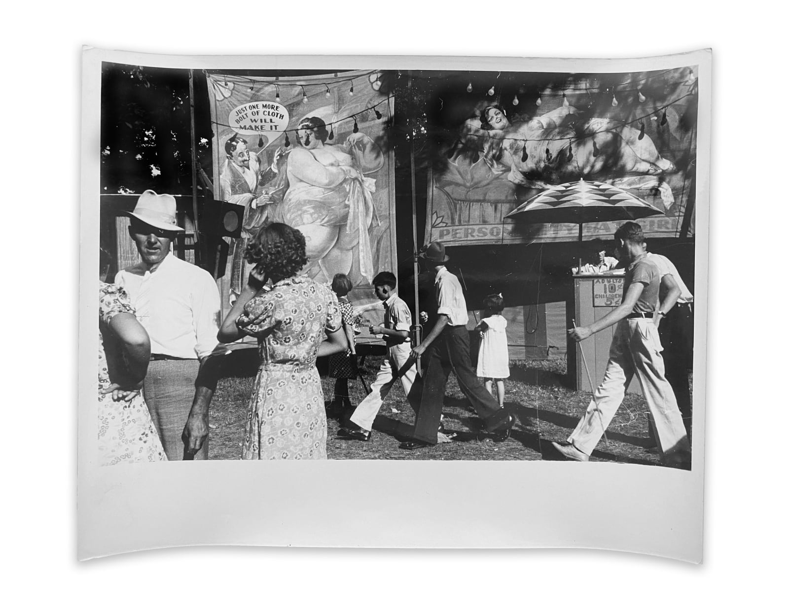 Ben Shahn, Sideshow at the county fair, central Ohio, August, 1938