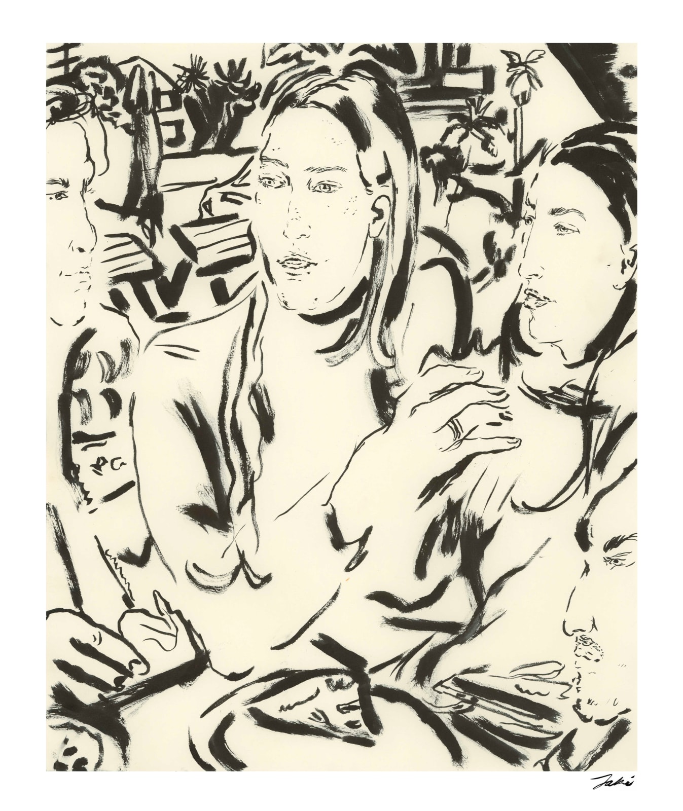 Jaki Doyka, Betty Elliot and Eliza, Isaac, and Steve Wilson at Lodge Bread 11.18.24, 2024