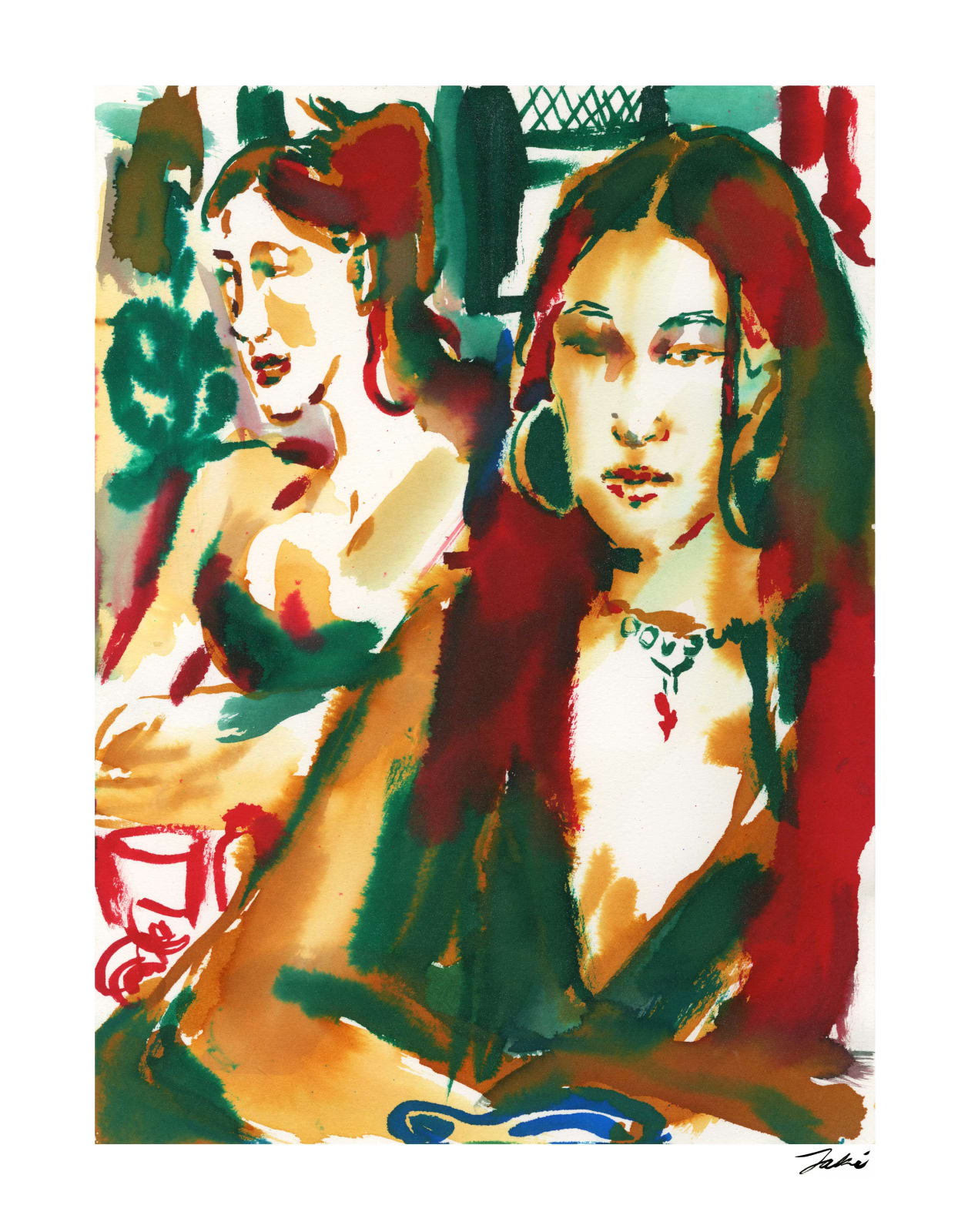 Jaki Doyka, Leah Getz and Claire Mack at Alan Shindelman's Studio for "You Will Be Photographed" Exhibition 6.22.24, 2024