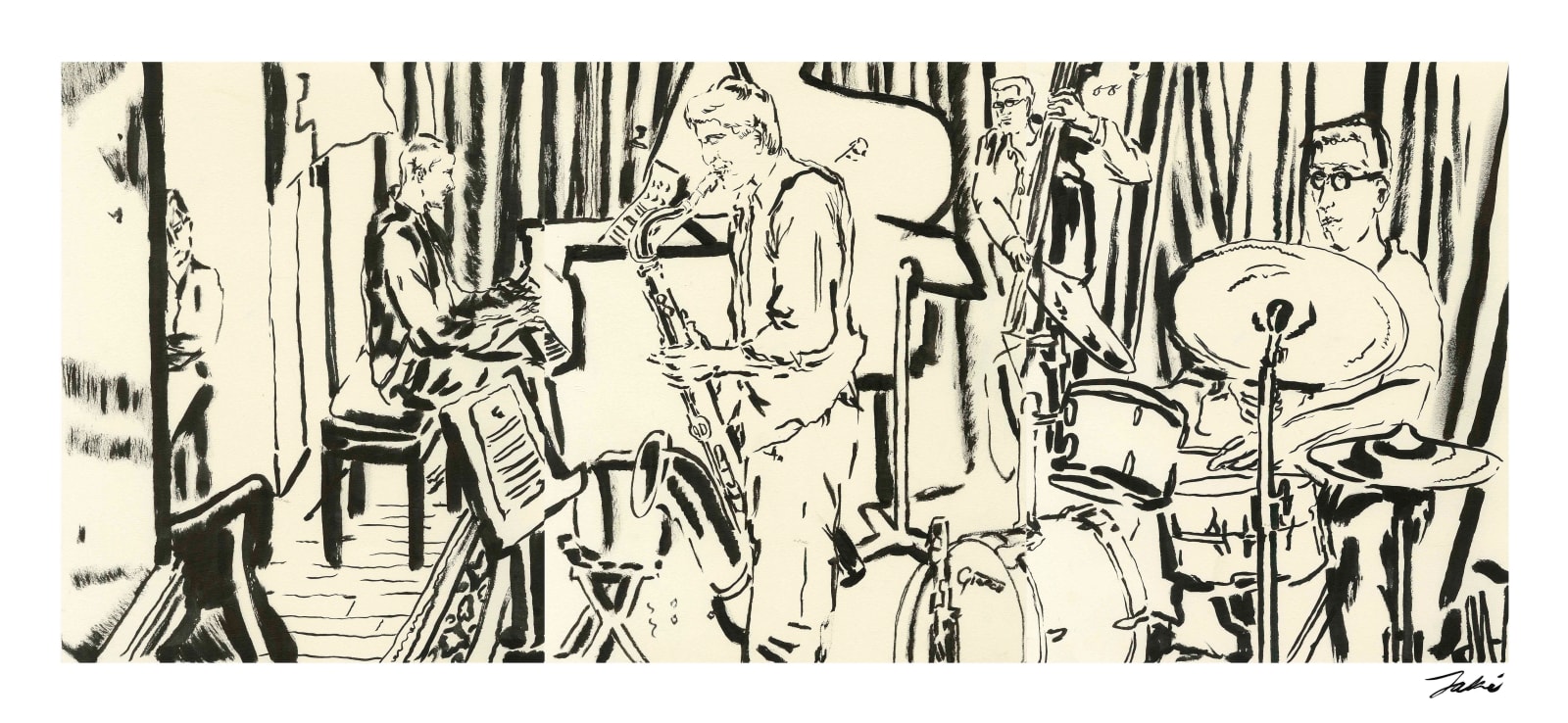 Jaki Doyka, Adam Kolker Quartet (Jeremy Stratton, Isaac Wilson, Owen Howard) at Bar Bayeaux 9.5.24 (Prospect Lefferts Gardens, NY USA), 2024